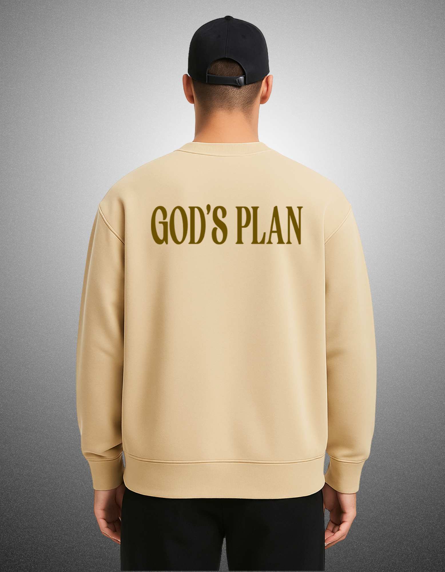 GOD'S PLAN PUFF PRINT SWEATSHIRT