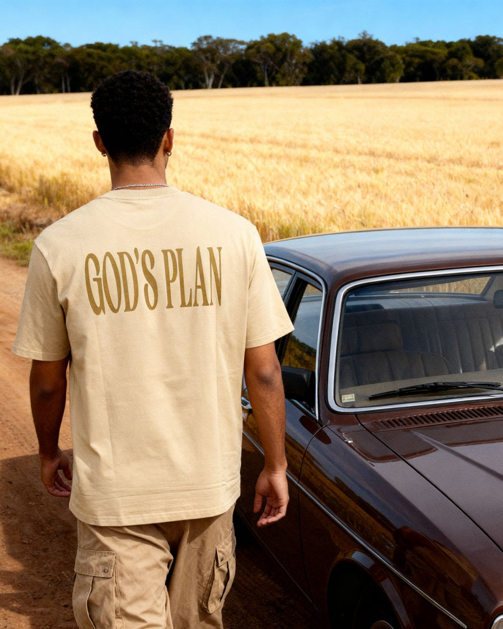god’s plan oversized T-shirt