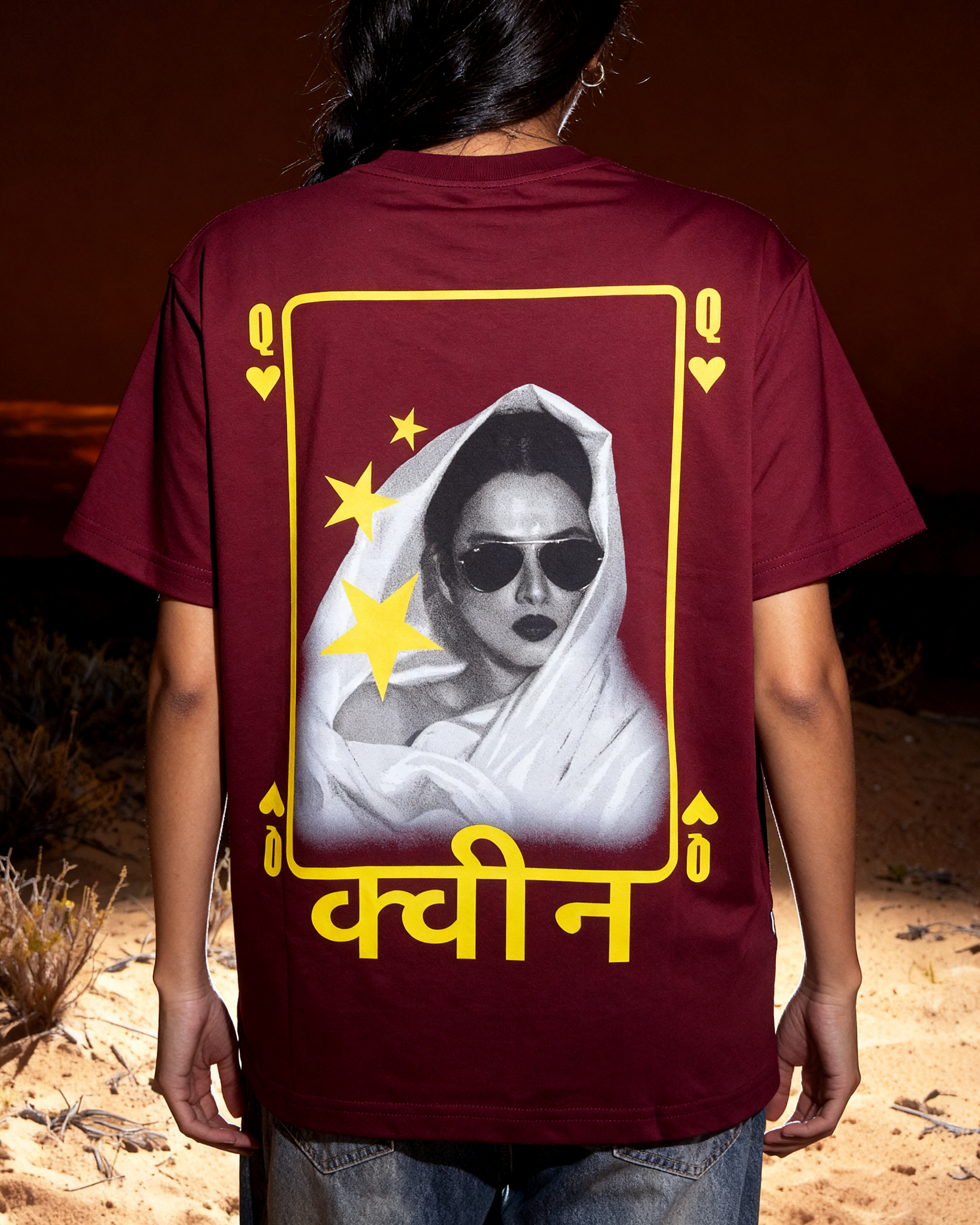 Retro Rekha Aesthetic Oversized T-Shirt